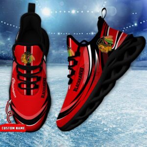 Personalized NHL Chicago Blackhawks Max Soul Shoes Chunky Sneakers For Fans 2