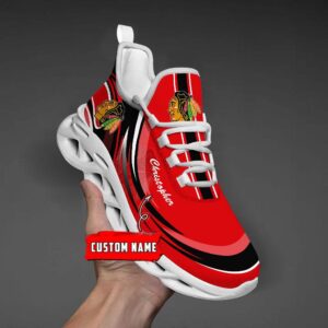 Personalized NHL Chicago Blackhawks Max Soul Shoes Chunky Sneakers For Fans 4