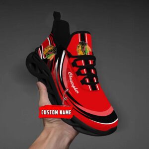 Personalized NHL Chicago Blackhawks Max Soul Shoes Chunky Sneakers For Fans 5