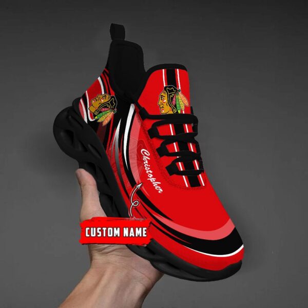 Personalized NHL Chicago Blackhawks Max Soul Shoes Chunky Sneakers For Fans