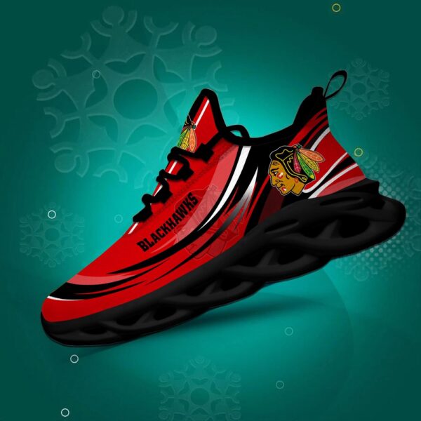 Personalized NHL Chicago Blackhawks Max Soul Shoes Chunky Sneakers For Fans