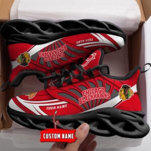 Personalized NHL Chicago Blackhawks Max Soul Shoes For Hockey Fans 2