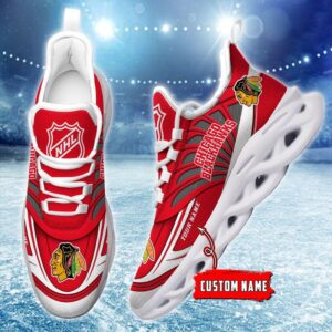 Personalized NHL Chicago Blackhawks Max Soul Shoes For Hockey Fans 3