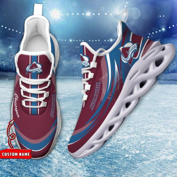 Personalized NHL Colorado Avalanche Max Soul Shoes Chunky Sneakers For Fans