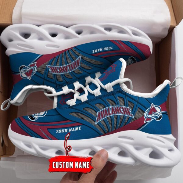 Personalized NHL Colorado Avalanche Max Soul Shoes For Hockey Fans