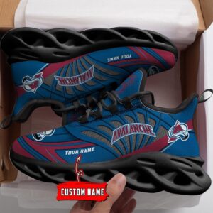 Personalized NHL Colorado Avalanche Max Soul Shoes For Hockey Fans 2