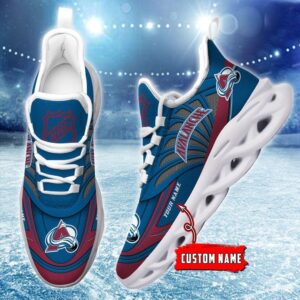 Personalized NHL Colorado Avalanche Max Soul Shoes For Hockey Fans 3