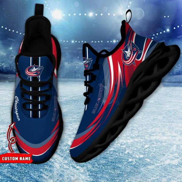 Personalized NHL Columbus Blue Jackets Max Soul Shoes Chunky Sneakers For Fans
