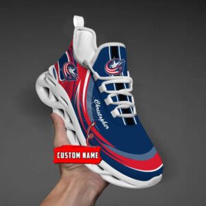 Personalized NHL Columbus Blue Jackets Max Soul Shoes Chunky Sneakers For Fans 4