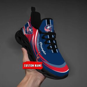 Personalized NHL Columbus Blue Jackets Max Soul Shoes Chunky Sneakers For Fans 5