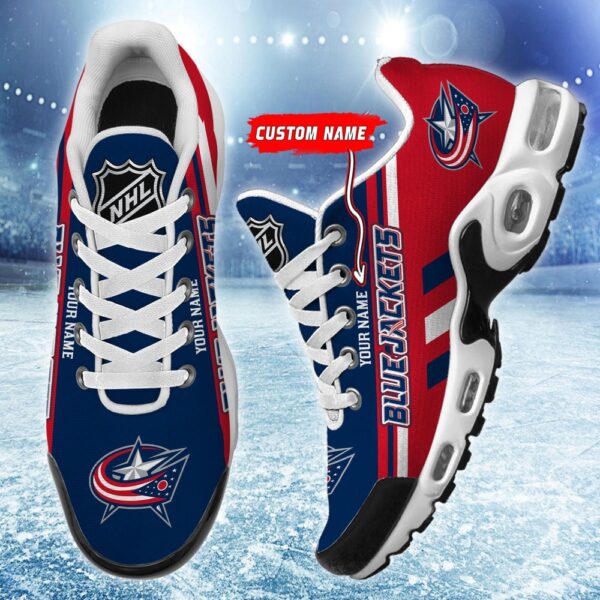 Personalized NHL Columbus Blue Jackets Max Soul Shoes Chunky Sneakers For Hockey Fans