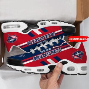Personalized NHL Columbus Blue Jackets Max Soul Shoes Chunky Sneakers For Hockey Fans 3