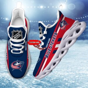 Personalized NHL Columbus Blue Jackets Max Soul Shoes Chunky Sneakers Perfect Gift For Fans 1