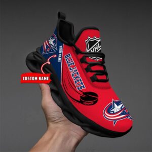 Personalized NHL Columbus Blue Jackets Max Soul Shoes Sneakers 2