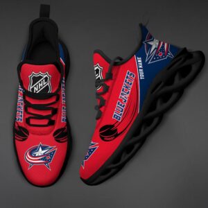 Personalized NHL Columbus Blue Jackets Max Soul Shoes Sneakers 3