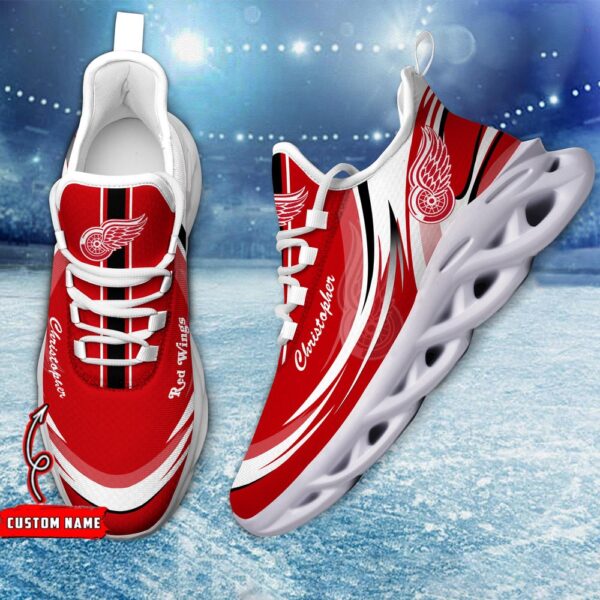 Personalized NHL Detroit Red Wings Max Soul Shoes Chunky Sneakers For Fans