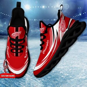 Personalized NHL Detroit Red Wings Max Soul Shoes Chunky Sneakers For Fans 2