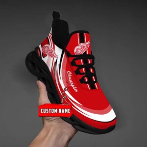 Personalized NHL Detroit Red Wings Max Soul Shoes Chunky Sneakers For Fans 5