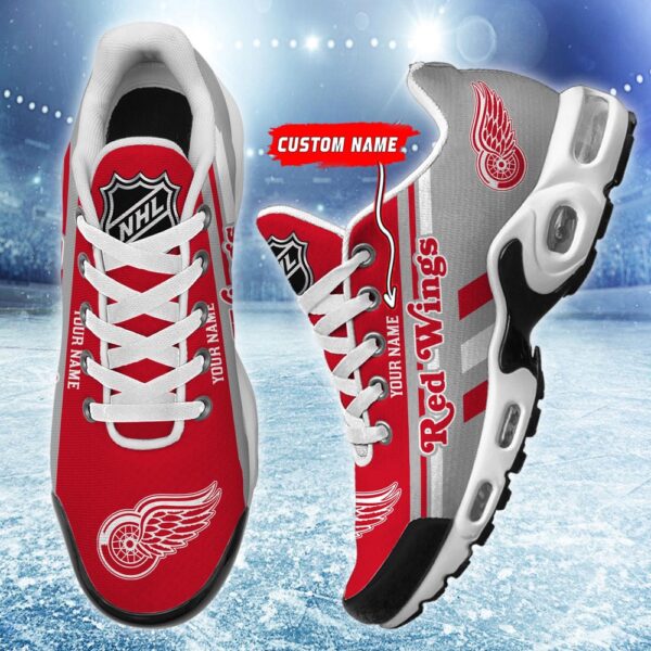 Personalized NHL Detroit Red Wings Max Soul Shoes Chunky Sneakers For Hockey Fans