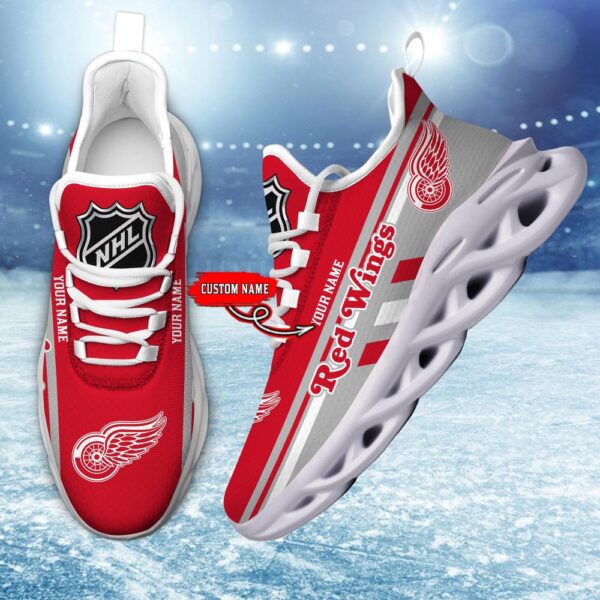 Personalized NHL Detroit Red Wings Max Soul Shoes Chunky Sneakers Perfect Gift For Fans