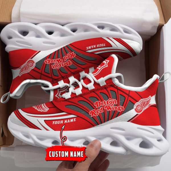 Personalized NHL Detroit Red Wings Max Soul Shoes For Hockey Fans