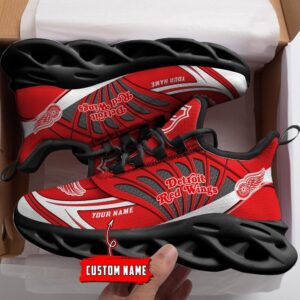 Personalized NHL Detroit Red Wings Max Soul Shoes For Hockey Fans 2