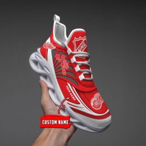 Personalized NHL Detroit Red Wings Max Soul Shoes For Hockey Fans 4