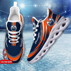 Personalized NHL Edmonton Oilers Max Soul Shoes Chunky Sneakers For Fans 1