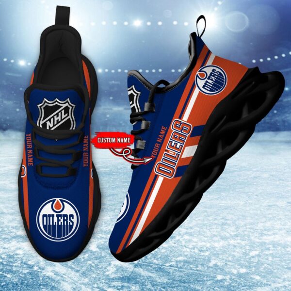 Personalized NHL Edmonton Oilers Max Soul Shoes Chunky Sneakers Perfect Gift For Fans
