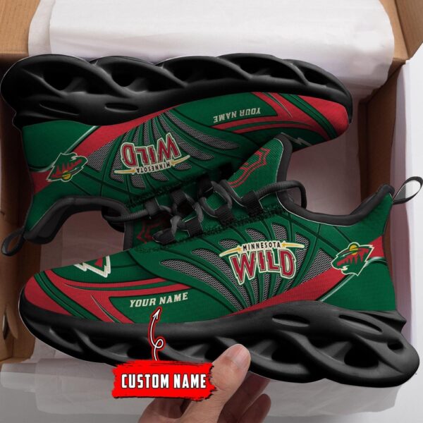 Personalized NHL Minnesota Wild Max Soul Shoes For Hockey Fans