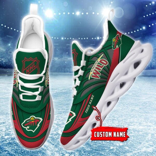 Personalized NHL Minnesota Wild Max Soul Shoes For Hockey Fans