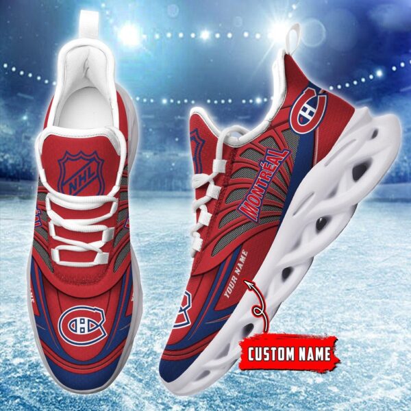 Personalized NHL Montreal Canadiens Max Soul Shoes For Hockey Fans