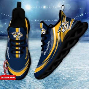 Personalized NHL Nashville Predators Max Soul Shoes Chunky Sneakers For Fans 2