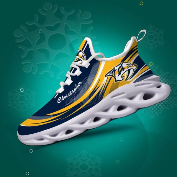Personalized NHL Nashville Predators Max Soul Shoes Chunky Sneakers For Fans