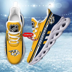Personalized NHL Nashville Predators Max Soul Shoes Chunky Sneakers Perfect Gift For Fans 1