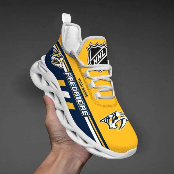 Personalized NHL Nashville Predators Max Soul Shoes Chunky Sneakers Perfect Gift For Fans