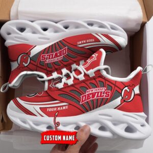 Personalized NHL New Jersey Devils Max Soul Shoes For Hockey Fans