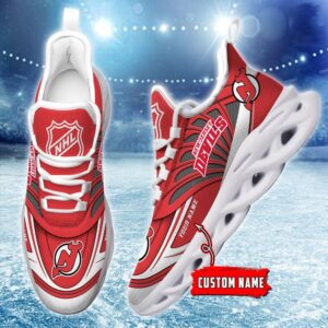 Personalized NHL New Jersey Devils Max Soul Shoes For Hockey Fans 3