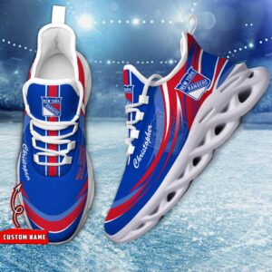 Personalized NHL New York Rangers Max Soul Shoes Chunky Sneakers For Fans 1