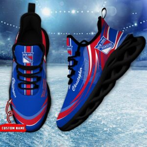 Personalized NHL New York Rangers Max Soul Shoes Chunky Sneakers For Fans 2