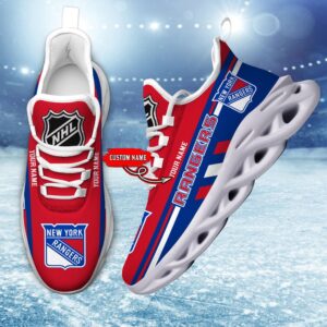 Personalized NHL New York Rangers Max Soul Shoes Chunky Sneakers Perfect Gift For Fans