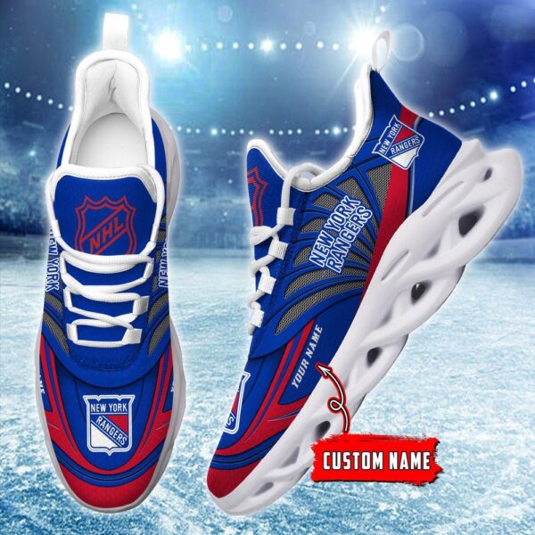 Personalized NHL New York Rangers Max Soul Shoes For Hockey Fans
