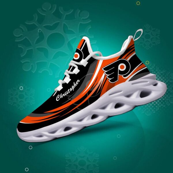 Personalized NHL Philadelphia Flyers Max Soul Shoes Chunky Sneakers For Fans