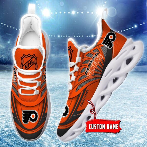 Personalized NHL Philadelphia Flyers Max Soul Shoes For Hockey Fans