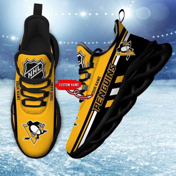 Personalized NHL Pittsburgh Penguins Max Soul Shoes Chunky Sneakers Perfect Gift For Fans