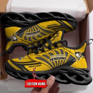 Personalized NHL Pittsburgh Penguins Max Soul Shoes For Hockey Fans 2