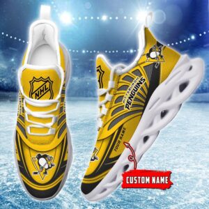 Personalized NHL Pittsburgh Penguins Max Soul Shoes For Hockey Fans 4