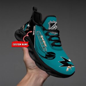 Personalized NHL San Jose Sharks Max Soul Shoes Sneakers 2