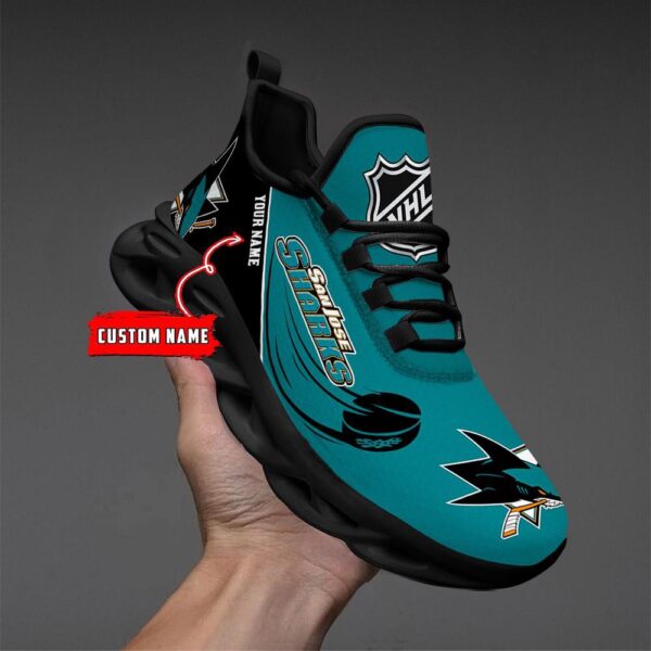 Personalized NHL San Jose Sharks Max Soul Shoes Sneakers