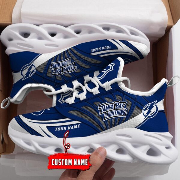 Personalized NHL Tampa Bay Lightning Max Soul Shoes For Hockey Fans